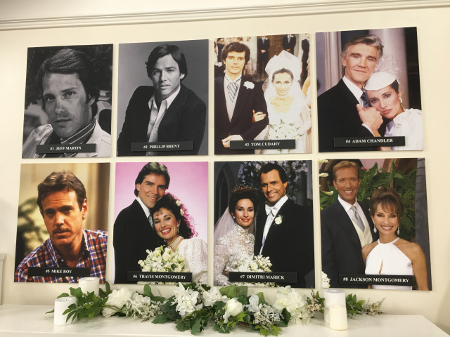 Photo wall - Erica's husbands